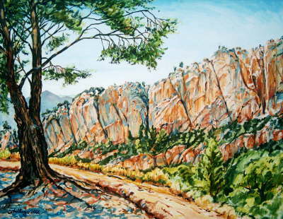 Felswand im Vall�e de Cimai